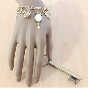 Old Gold Fairy Tale Charm Bracelet